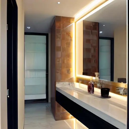 Что стоит предусмотреть для освещения зеркал, ниш и проходных зон