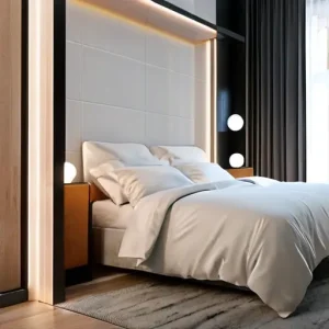 Как продумать свет и розетки в спальне без лишних решений